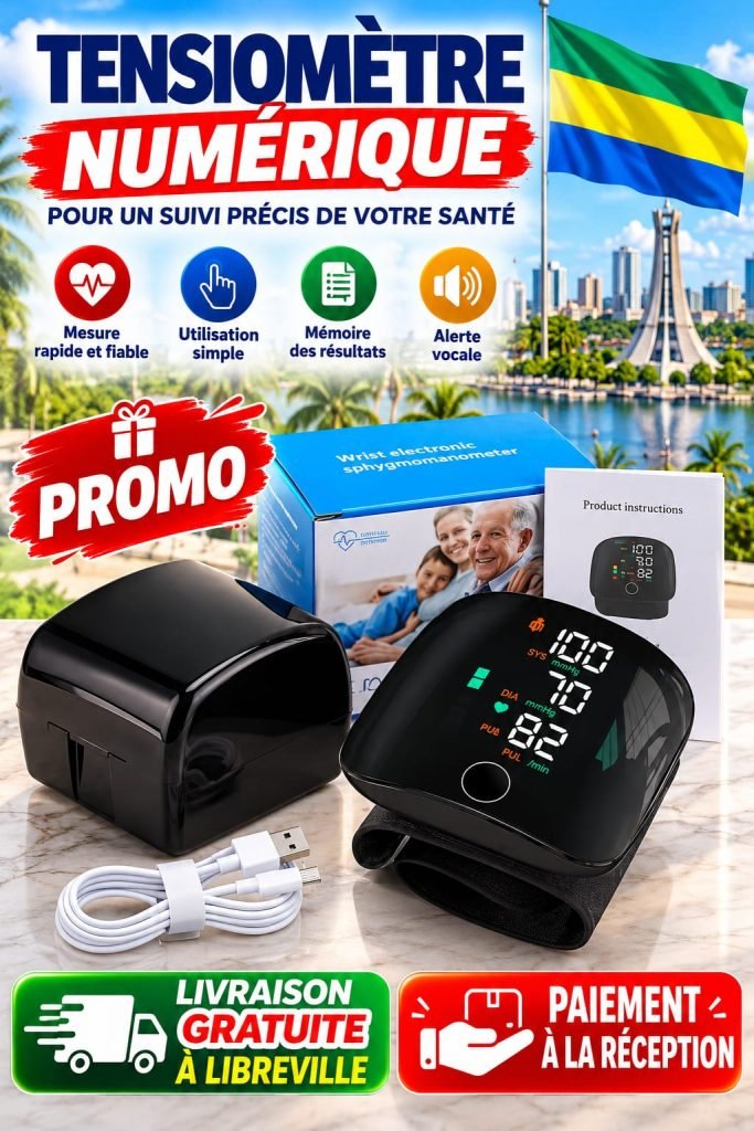 Tensiomètre Électronique à Poignée Rechargeable USB